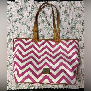 Dooney & Bourke Checron Leather large tote bag